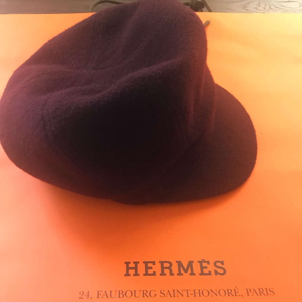 NWOT Hermes Cashmere Newsboy Cap SZ 56